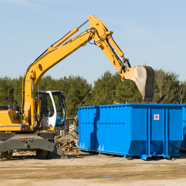 what are the rental fees for a residential dumpster in Liberty PA